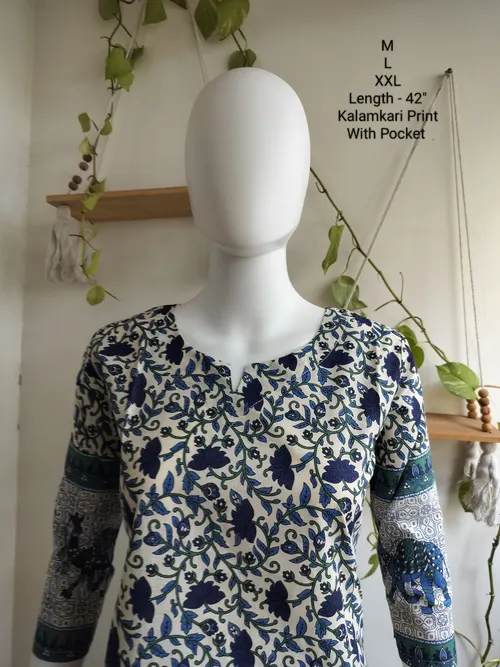 Kalamkari Print Cotton Kurti 5